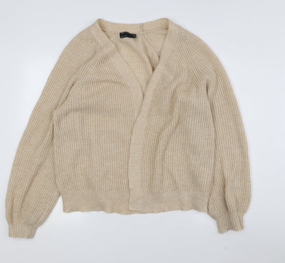 ASOS Design Women's Beige V-Neck Cardigan Size 4