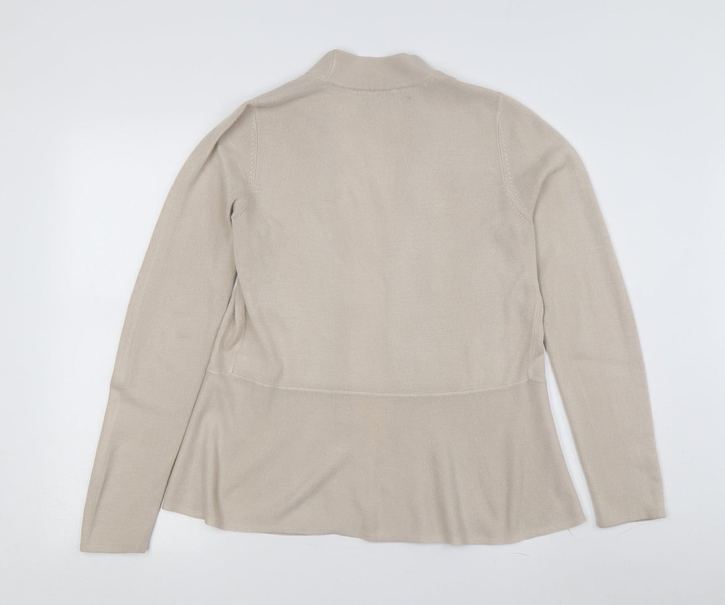 Womens UK Size 8 Marks and Spencer Beige Cardigan Jumper
