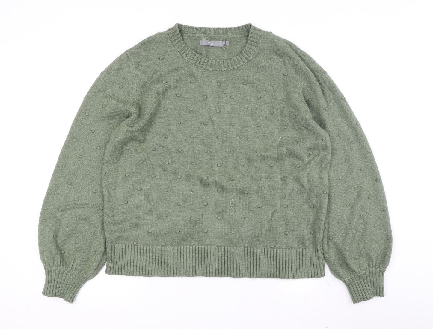 b.young Women's Green XL Crew Neck Pullover Jumper