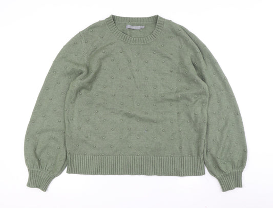 b.young Women's Green XL Crew Neck Pullover Jumper