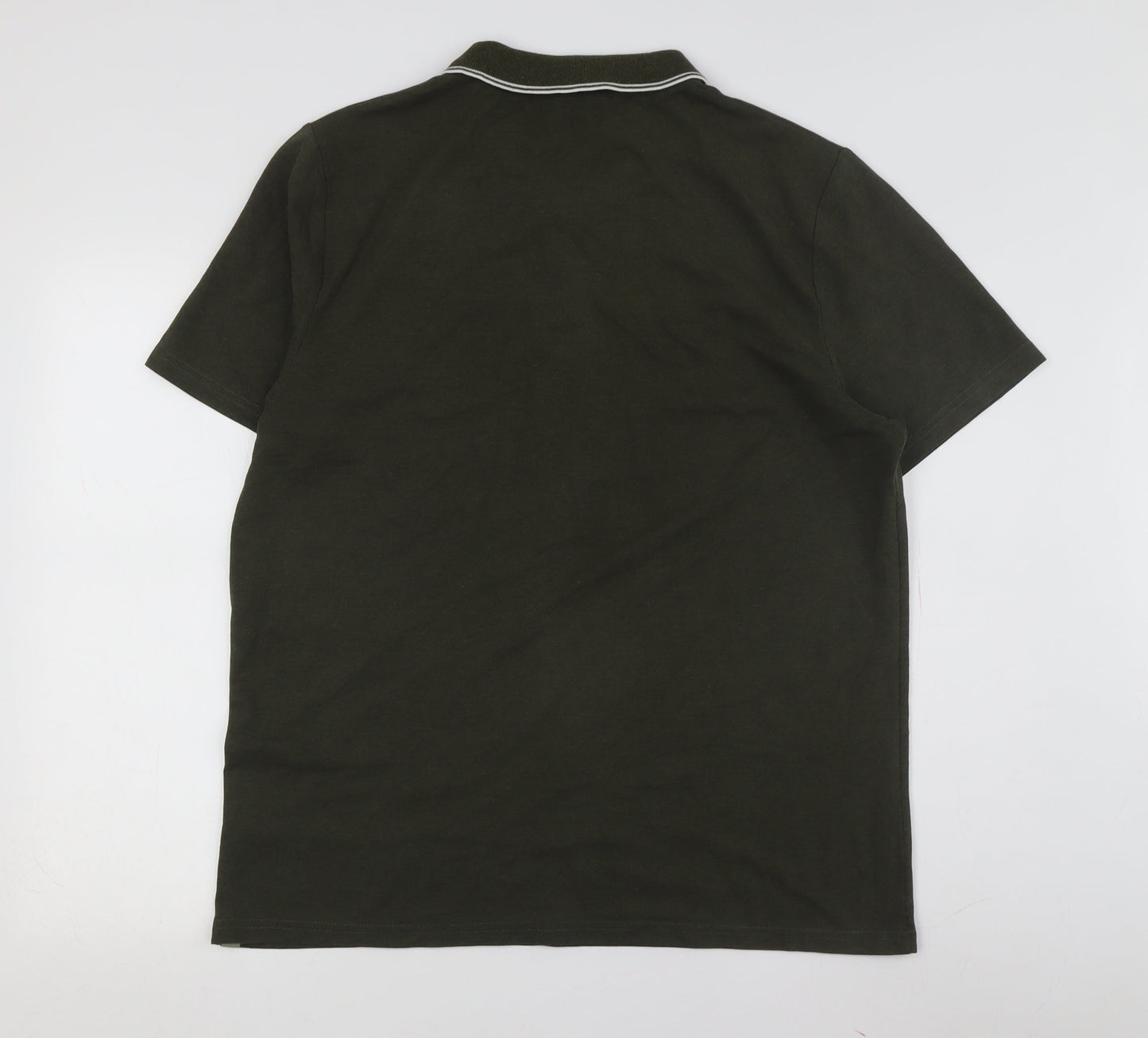 Racing Green Men's Polo Large Short Sleeve Green