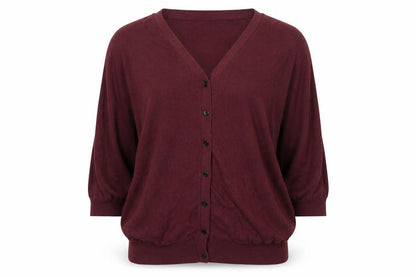 H&M Women’s Red V-Neck Cardigan S