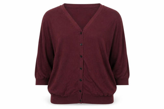 H&M Women’s Red V-Neck Cardigan S