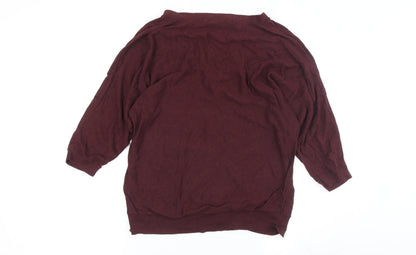 H&M Women’s Red V-Neck Cardigan S