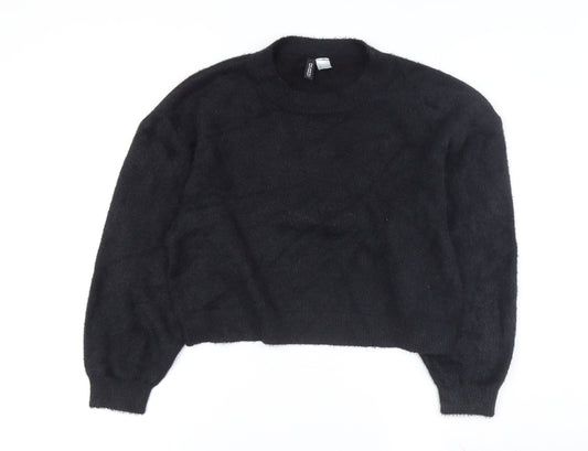 Womens UK Size M H&M Black Pullover Jumper