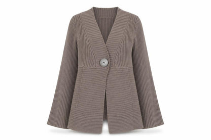 Womens UK Size 10 John Lewis Brown Cardigan Jumper
