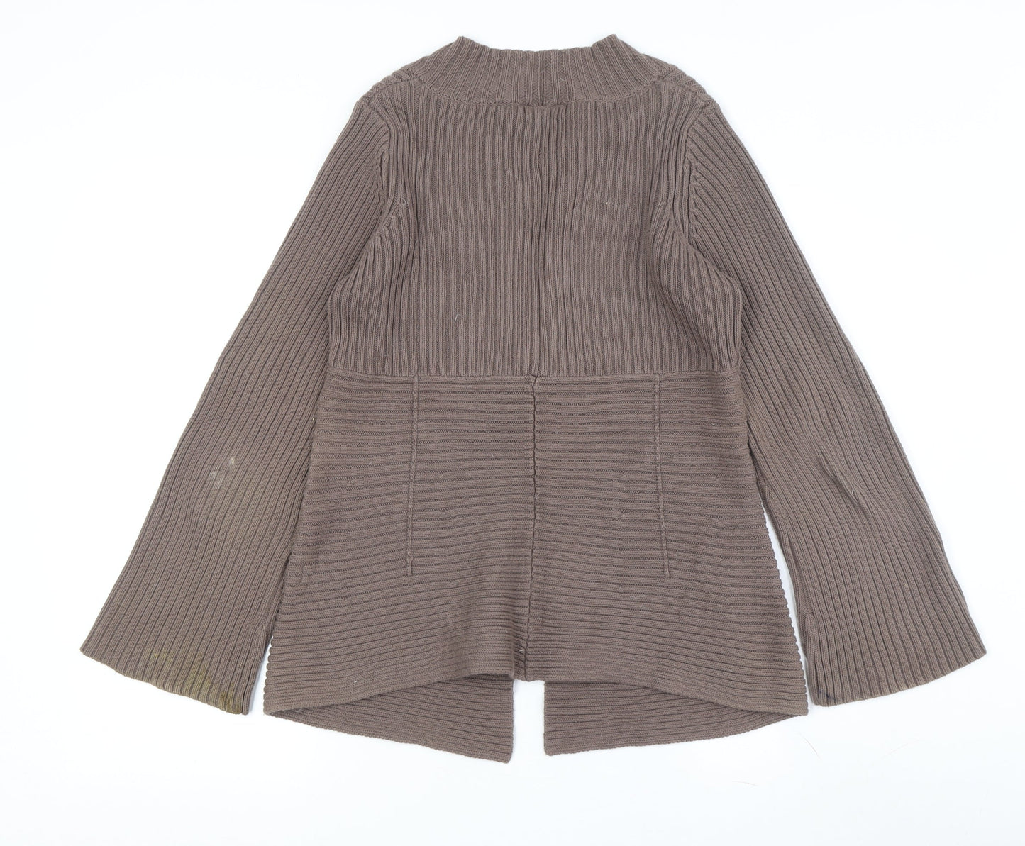 Womens UK Size 10 John Lewis Brown Cardigan Jumper