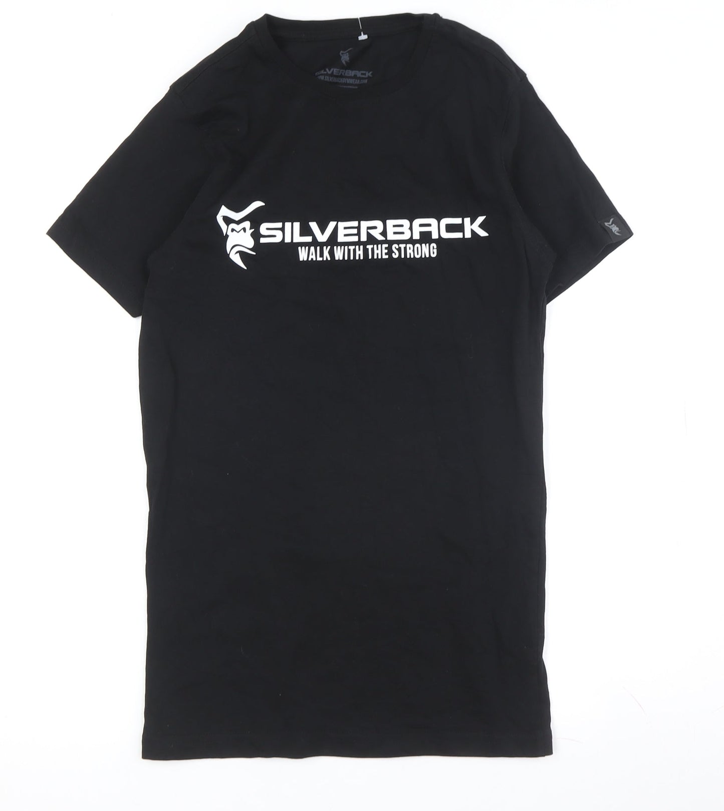 Silverback Unisex Black XS Cotton T-Shirt