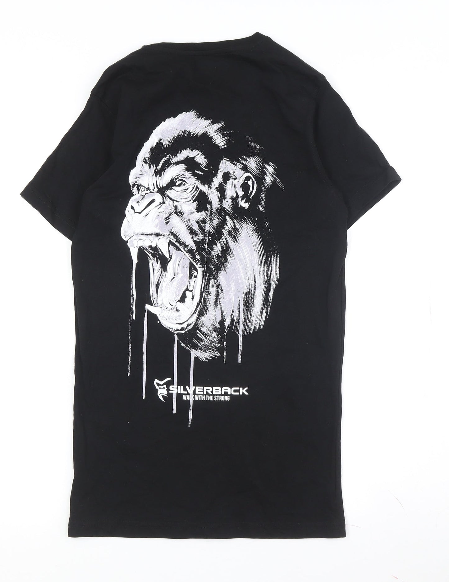 Silverback Unisex Black XS Cotton T-Shirt