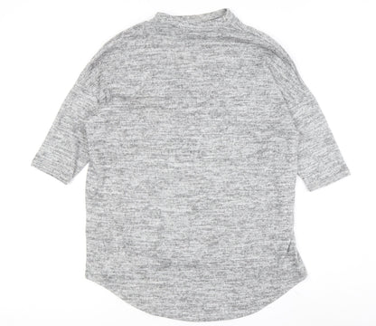 Womens UK Size S New Look Grey Pullover Jumper