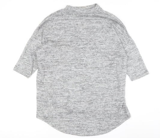 Womens UK Size S New Look Grey Pullover Jumper