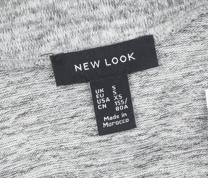 Womens UK Size S New Look Grey Pullover Jumper