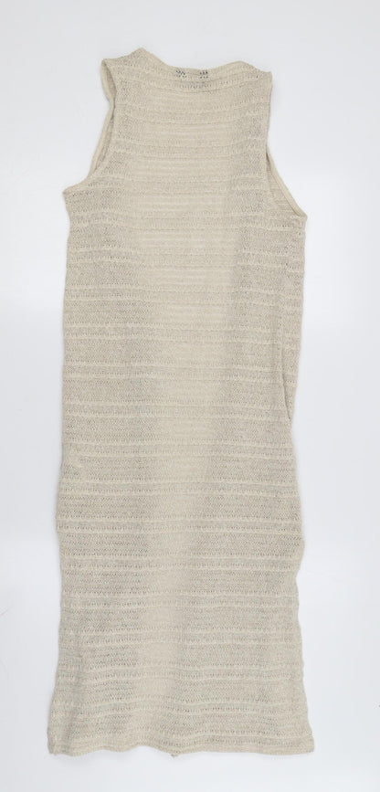 Womens UK Size S New Look Beige Vest Jumper