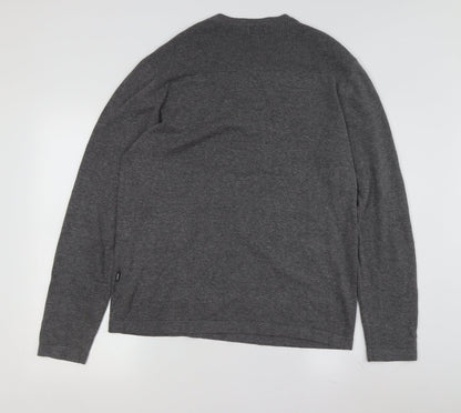 Mexx Men's Grey V-Neck Pullover Jumper Size L