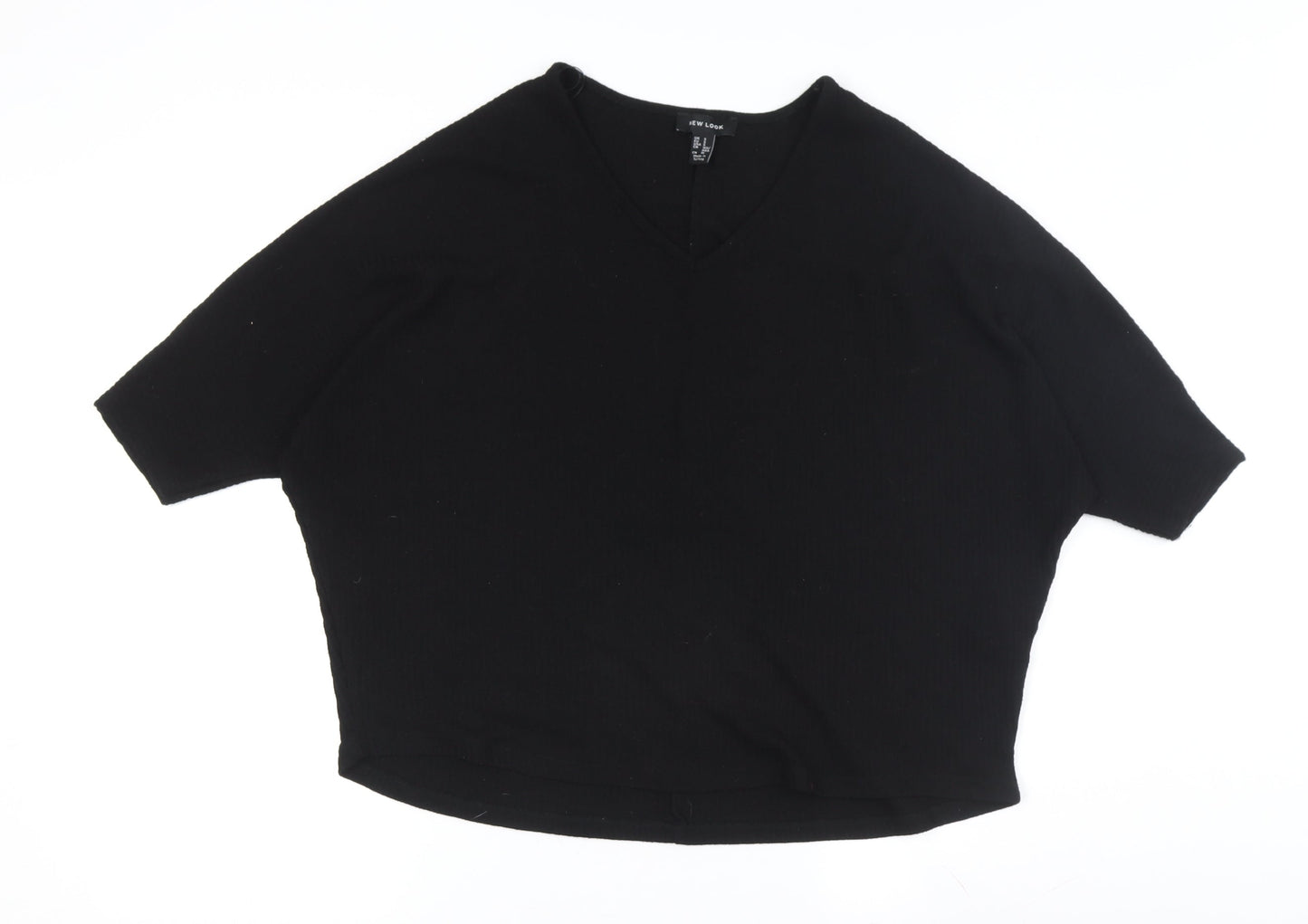 Womens UK Size S New Look Black Pullover Jumper