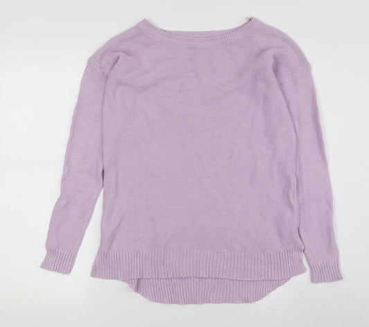 Cotton On Women's Purple XS Pullover Long Sleeve Jumper