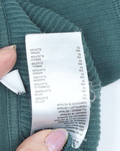 Womens UK Size M Uniqlo Green Basic T-Shirt