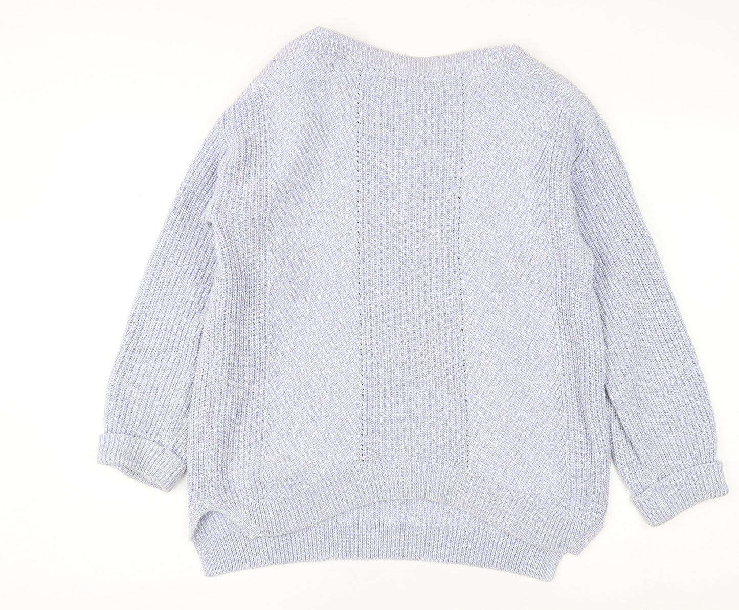 Womens UK Size M Marks and Spencer Blue Pullover Jumper