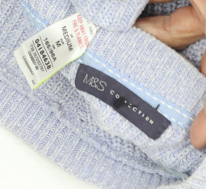 Womens UK Size M Marks and Spencer Blue Pullover Jumper