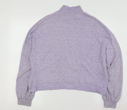 Womens UK Size 12 Stradivarius Purple Pullover Jumper