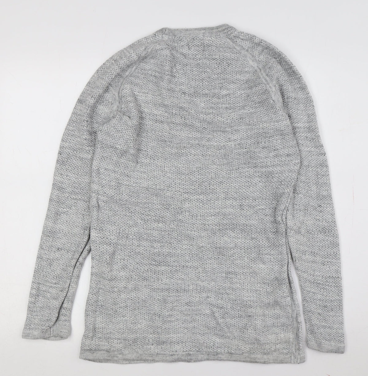 H&M Grey Women's Medium Chunky-Knit Pullover Jumper