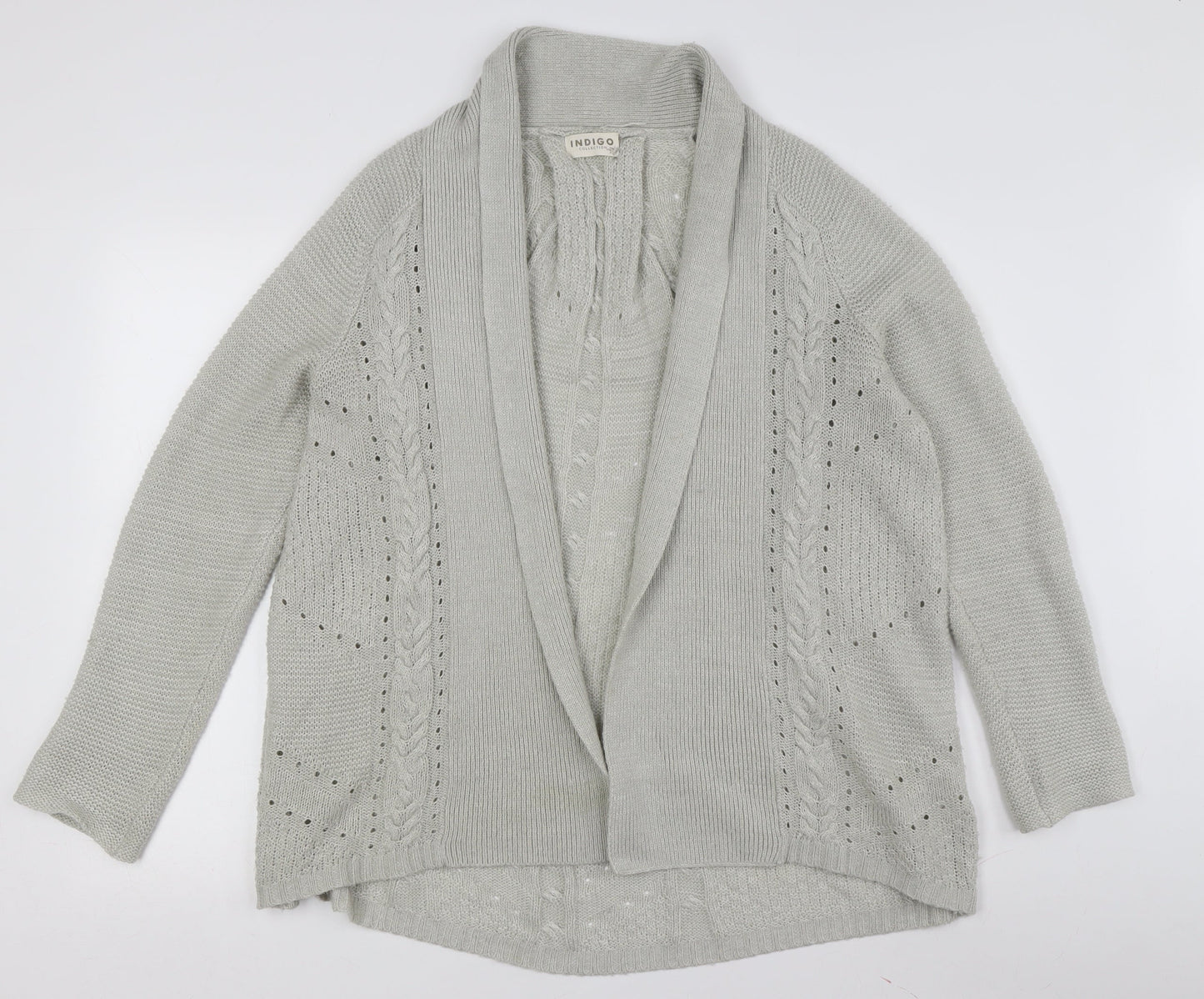 Womens UK Size 14 Marks and Spencer Grey Cardigan Jumper