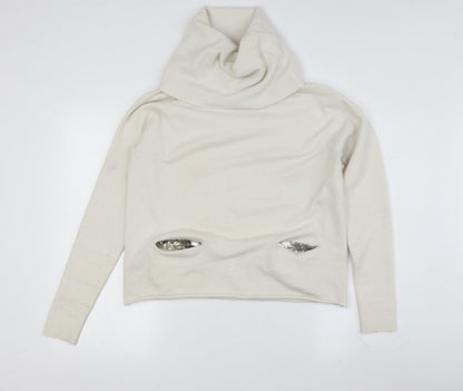 Womens UK Size 8 TUZZI White Pullover Jumper