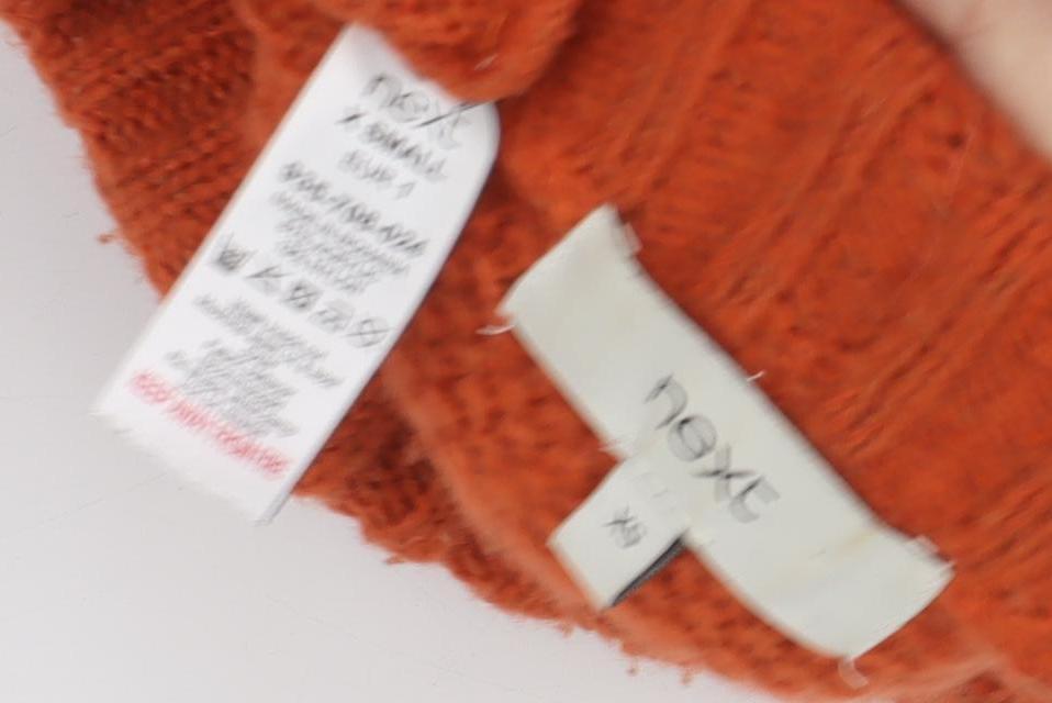 Womens UK Size XS NEXT Orange Pullover Jumper