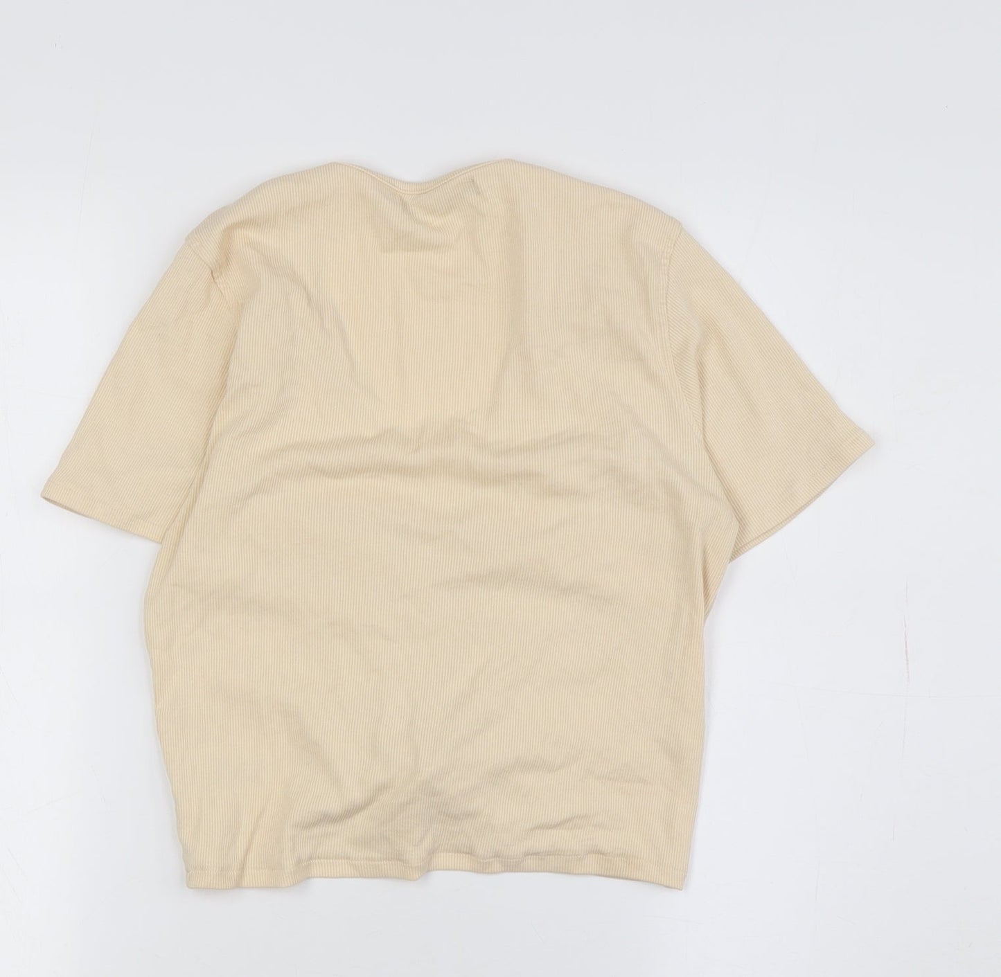 Womens UK Size 10 Threadbare Beige Basic T-Shirt