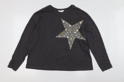Womens UK Size L Marks and Spencer Black  T-Shirt