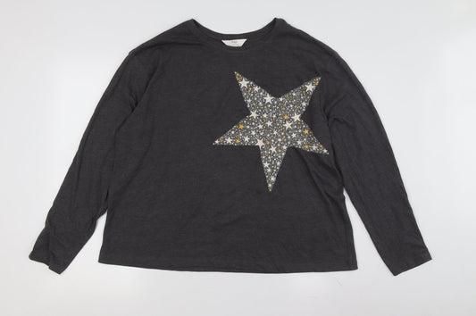 Womens UK Size L Marks and Spencer Black  T-Shirt