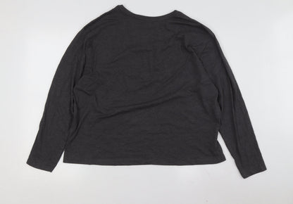 Womens UK Size L Marks and Spencer Black  T-Shirt