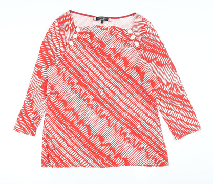 Womens UK Size 16 Principles by Ben de Lisi Red Basic T-Shirt