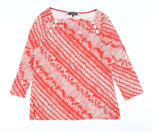 Womens UK Size 16 Principles by Ben de Lisi Red Basic T-Shirt
