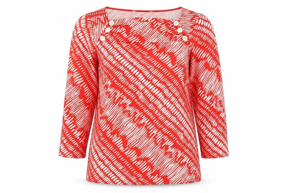 Womens UK Size 16 Principles by Ben de Lisi Red Basic T-Shirt