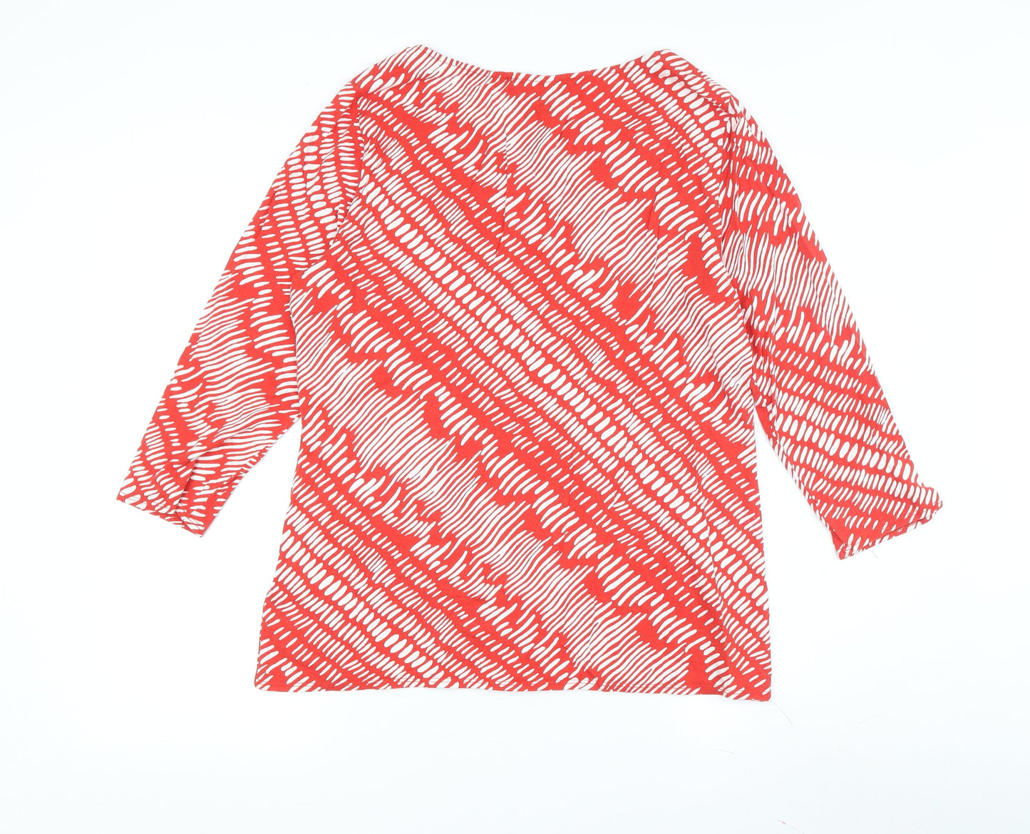 Womens UK Size 16 Principles by Ben de Lisi Red Basic T-Shirt