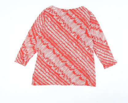 Womens UK Size 16 Principles by Ben de Lisi Red Basic T-Shirt