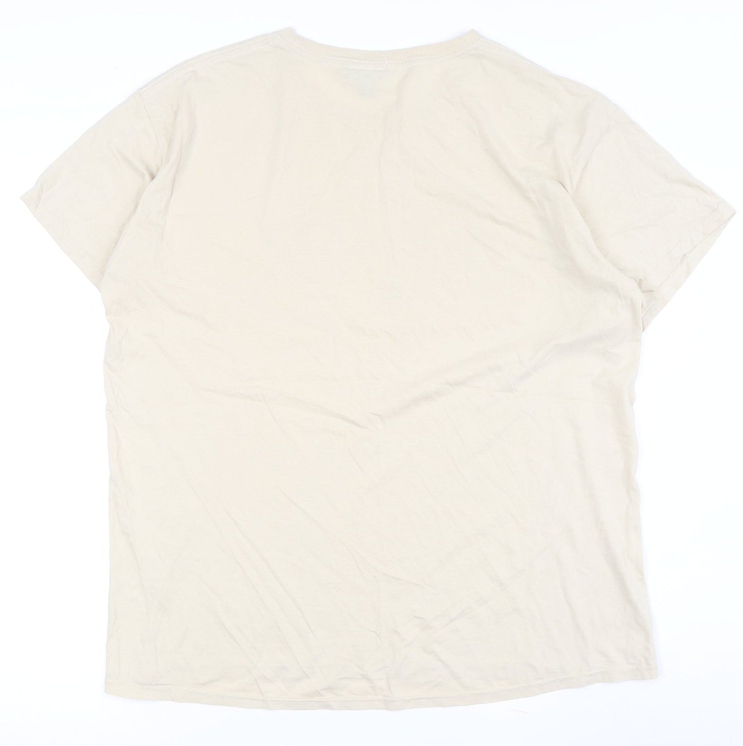 Mens UK Size S boohooMAN Beige  T-Shirt
