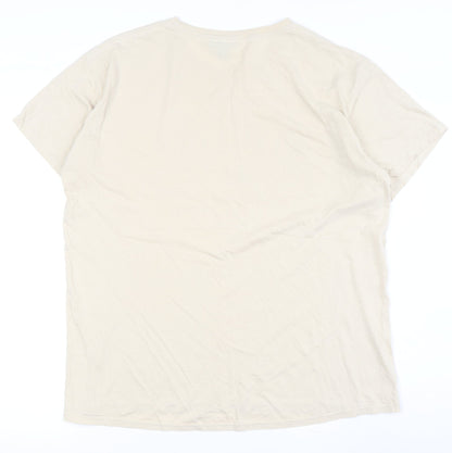 Mens UK Size S boohooMAN Beige  T-Shirt