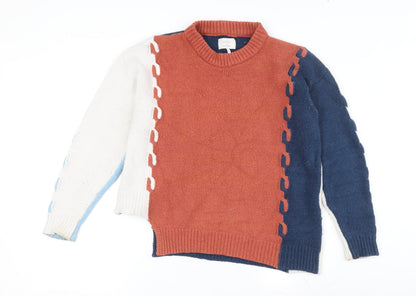 Nümph Women's Multicoloured Chunky Knit Pullover, Size M