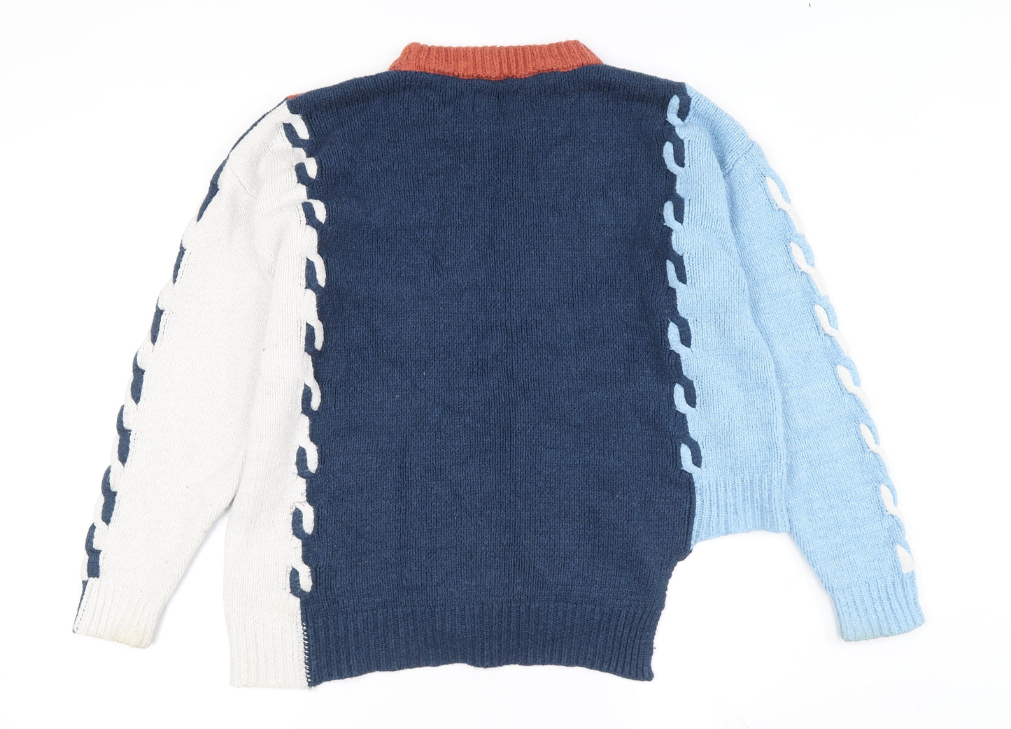 Nümph Women's Multicoloured Chunky Knit Pullover, Size M