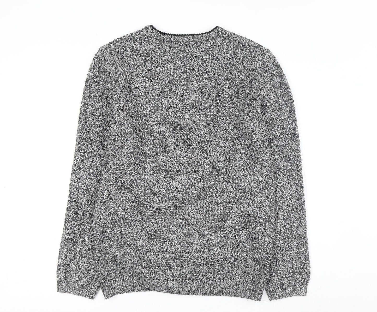 River Island Men's Grey Pullover Jumper M