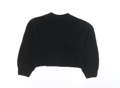 New Look Girls Black Pullover Jumper, Size 10-11 Years