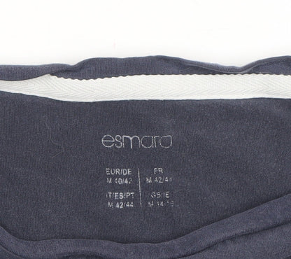 Womens UK Size 12 ESMARA Blue  T-Shirt