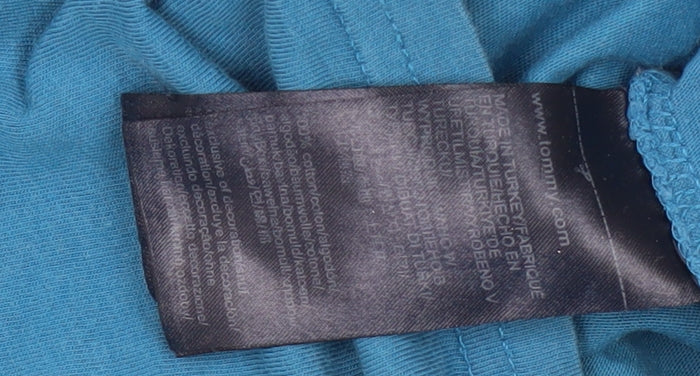 Tommy Jeans Men's Blue Crew Neck T-Shirt M Logo