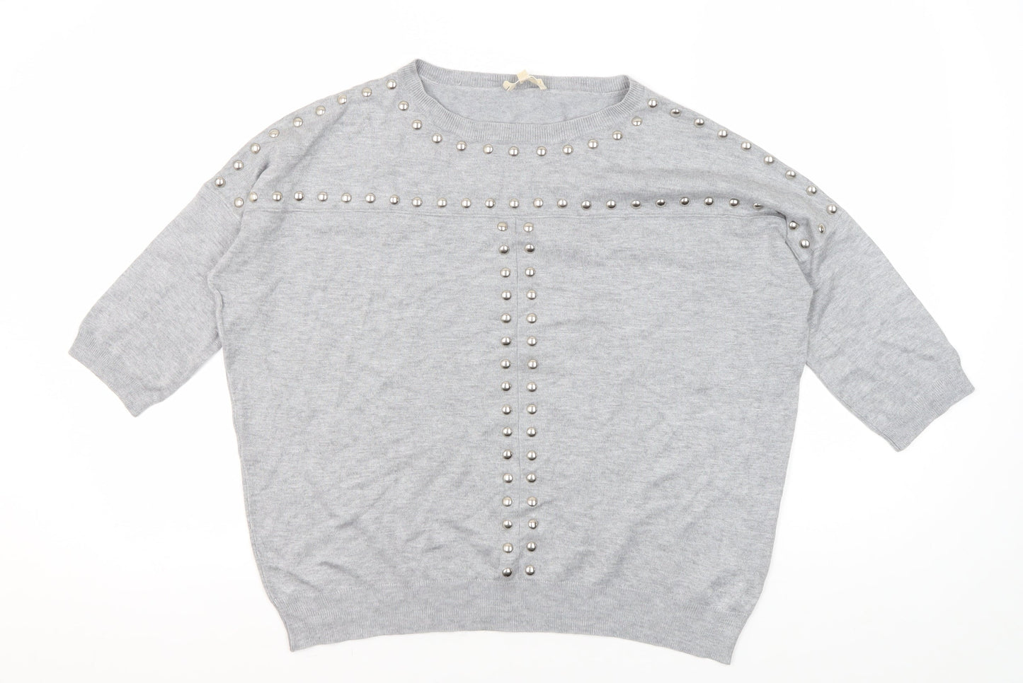 Womens UK Size 10 Phase Eight Grey Pullover Jumper