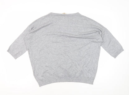 Womens UK Size 10 Phase Eight Grey Pullover Jumper