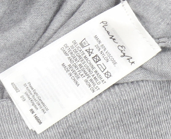 Womens UK Size 10 Phase Eight Grey Pullover Jumper