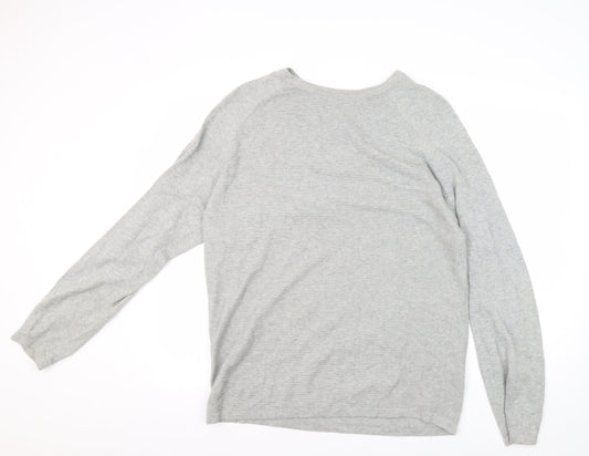 Red Herring Grey Men's Large Pullover Jumper