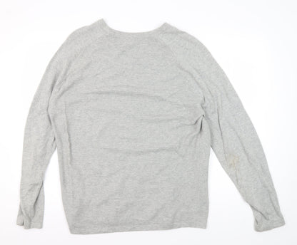 Red Herring Grey Men's Large Pullover Jumper